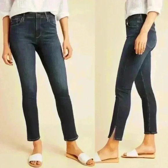 AG Adriano Goldschmeid High Rise Stevie Ankle Jeans - Picture 1 of 13